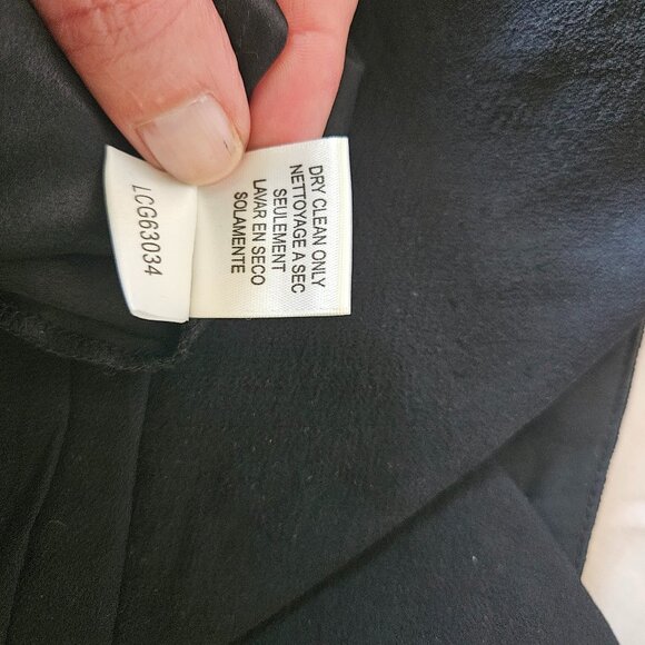 BCBGMaxAzria Black Cocktail Dress 100% Silk Size 10 - Picture 6 of 7